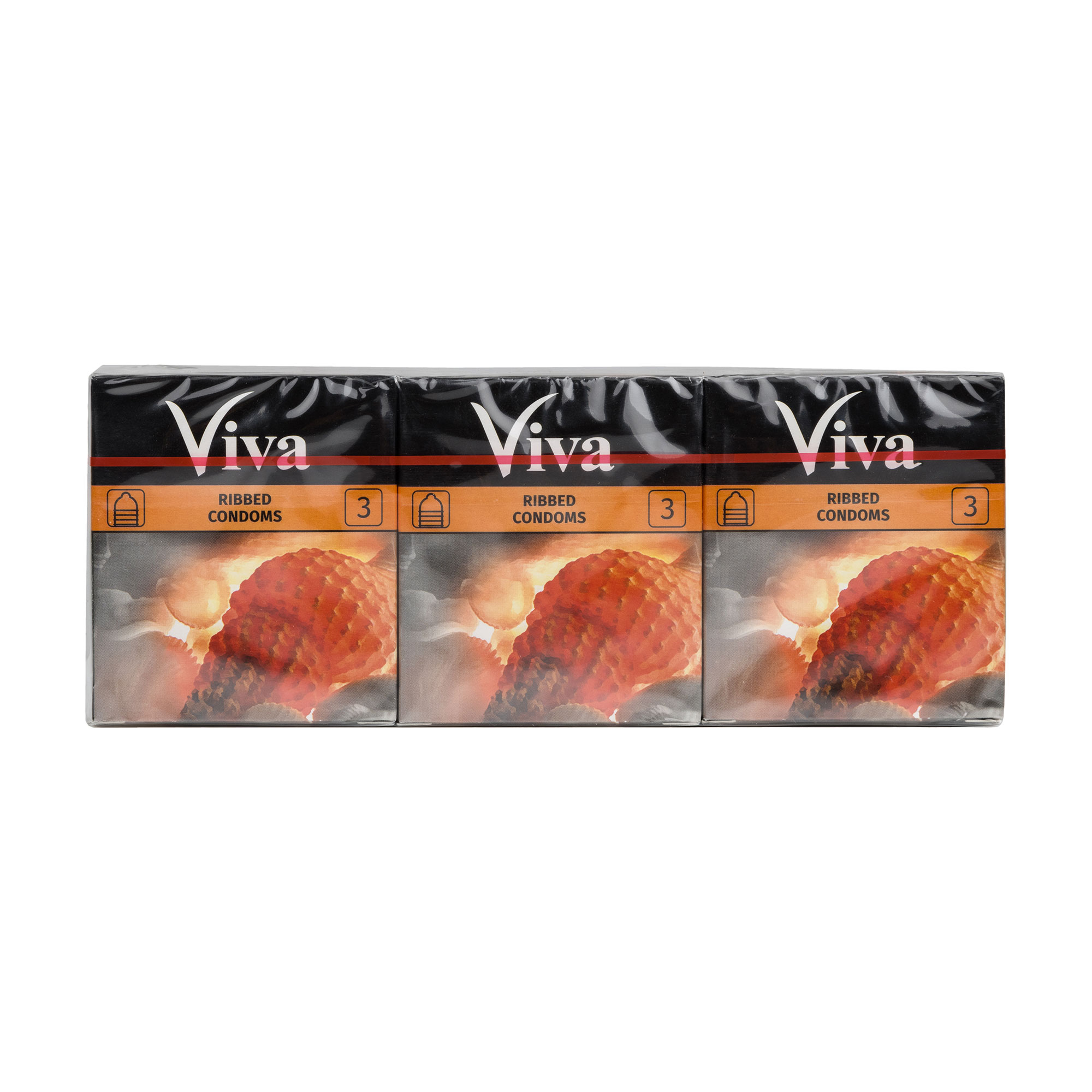 Презервативи латексні Viva Ребристі, 12*3 шт